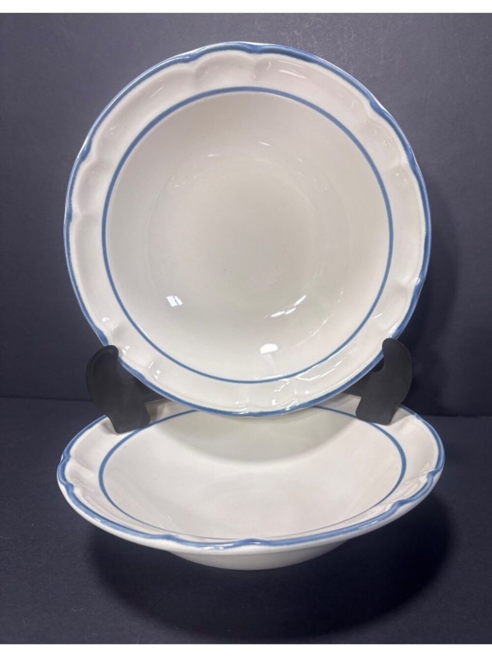 Hearthside Cumberland Brambleberry Stoneware Cereal Salad Bowls Set VTG70s Japan